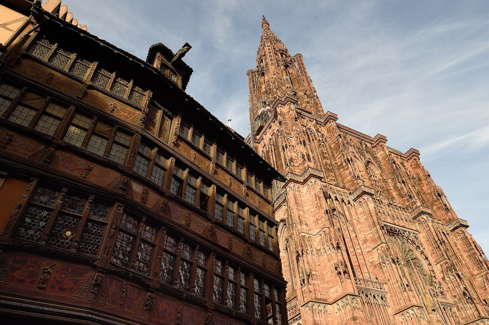 Strasbourg : Maison Kammerzell and Cathédrale Notre Dame Strasbourg France copr 2022 by Tim Adams CC by 3.jpg